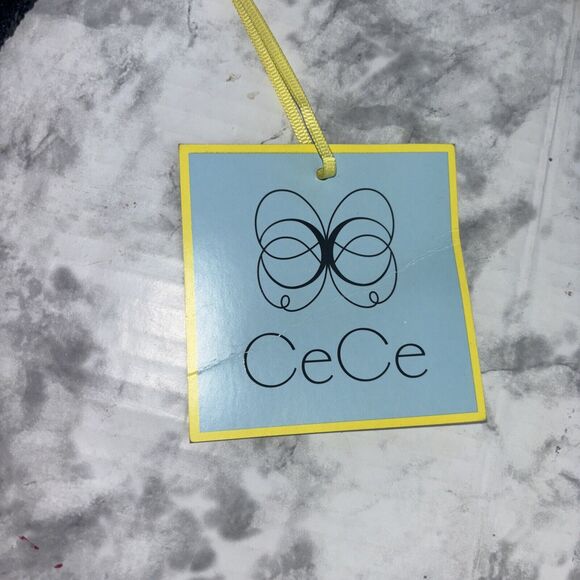 NWT NEW CeCe Rich Black Sequin Long Sleeve Dressy Party Top Size S - Picture 10 of 15